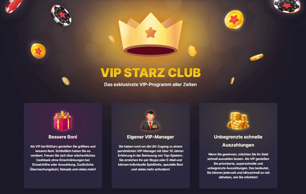 Einzigartige Vorteile im VIP-Bereich von Bitstarz Casino erleben
