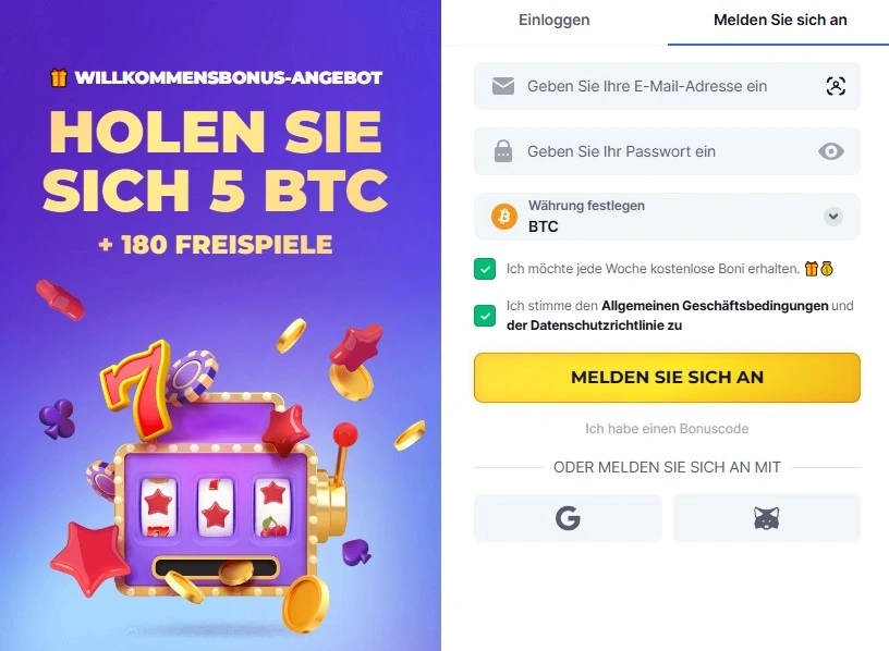 Schnell und sicher ein Konto bei Bitstarz Casino erstellen
